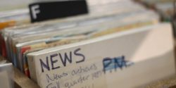 reels at college radio station KSDT. Photo: J. Waits/Radio Survivor