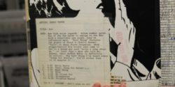 Podcast #322 – College Radio History at WRAS Sonic Youth album cover at WRAS with written review on it. Photo by Jennifer Waits