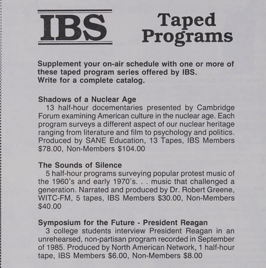 The Journal of College Radio Vol. 22 No. 2 (March-April 1987) Intercollegiate Broadcasting System Free Download Borrow and Streaming Internet Archive